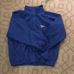 Reebok Blue Windbreaker Jacket - vintage Y2K